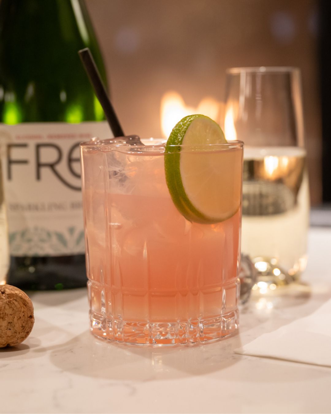 Cranberry Mule non-alcoholic mocktail at LondonHouse Chicago